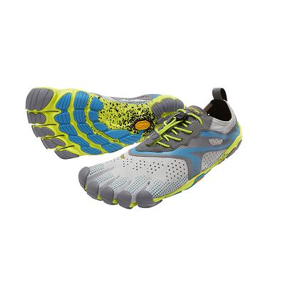 Men's Vibram V-Run Training Shoes Grey / Blue | CA_R46