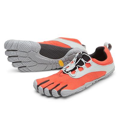 Women's Vibram V-Run Retro Running Shoes Red / Black / Grey | CA_K13